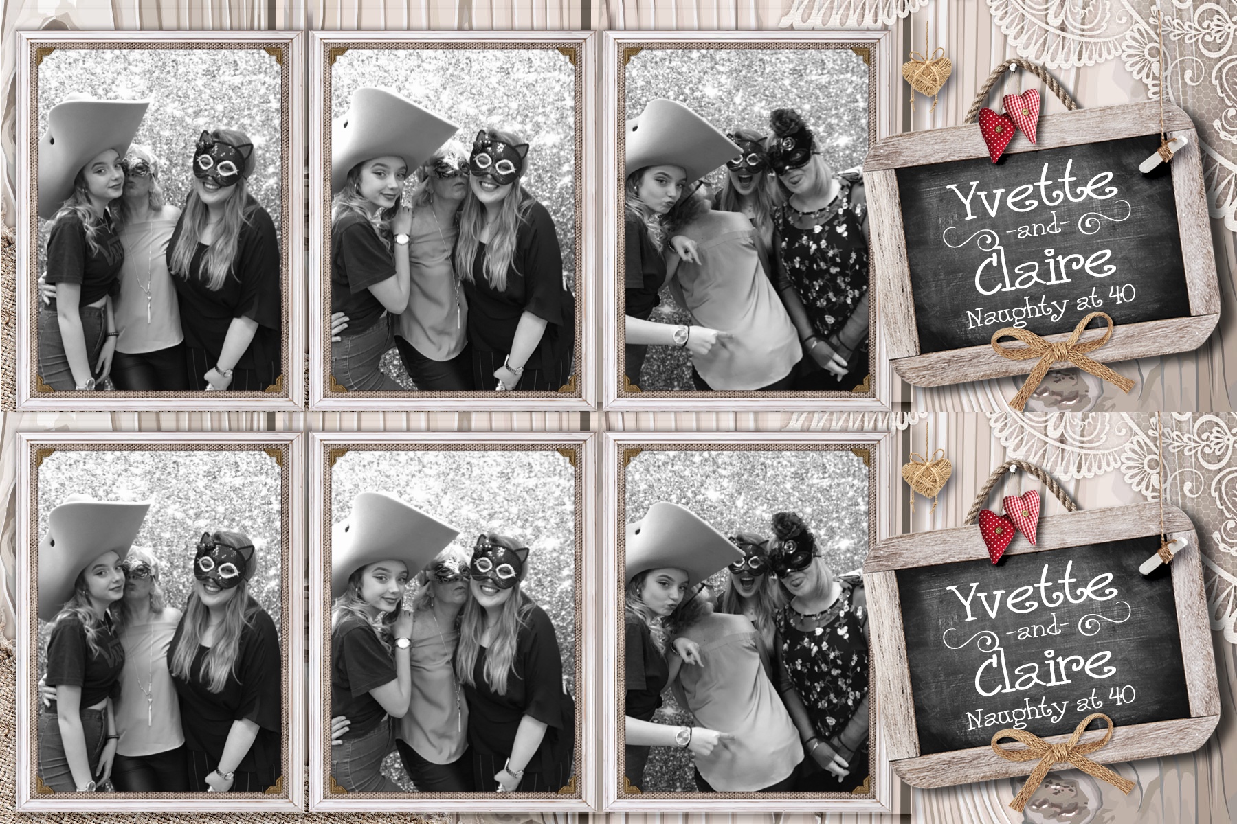 Yvette and Claire’s 40th birthday! - Prints 2 | View more photos from the event at gallery.partydelightsphotobooth.co.uk/u/PartyDelightsPhotoBooth/Yvette-and-Claire’s-40th-birthday-Prints-2